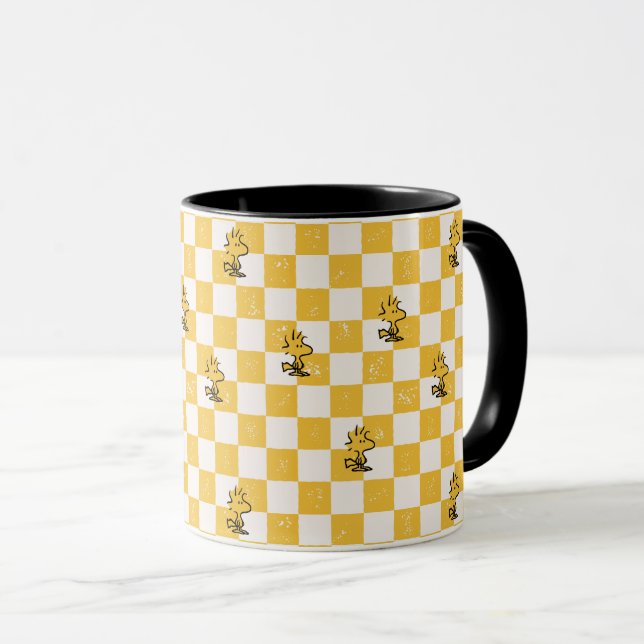 Peanuts | Woodstock Chequered Flag Mug (Front Right)