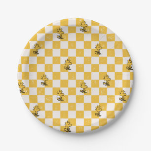 Peanuts   Woodstock Chequered Flag Paper Plate