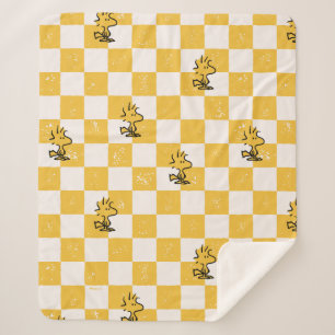 Peanuts   Woodstock Chequered Flag Sherpa Blanket