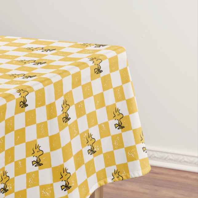Peanuts | Woodstock Chequered Flag Tablecloth (In Situ)