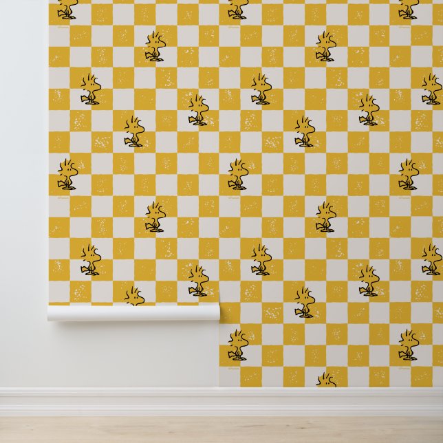Peanuts | Woodstock Chequered Flag Wallpaper (Application)