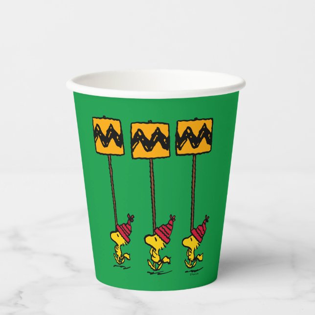 Peanuts | Woodstock & Friends Sign March Paper Cups (Front)