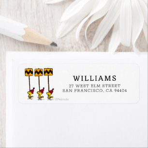 Peanuts   Woodstock & Friends Sign March Return Address Label