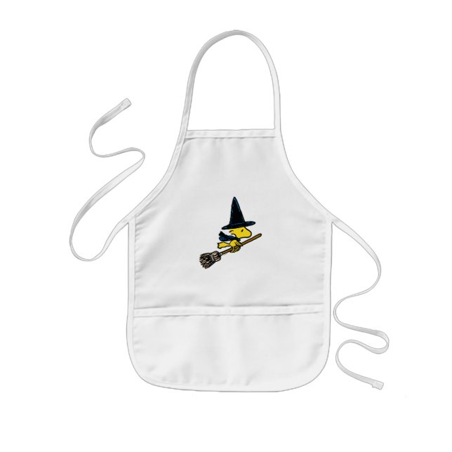 Peanuts | Woodstock Halloween Witch Kids Apron (Front)