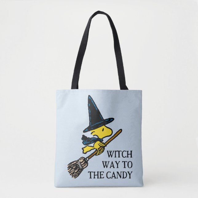 Peanuts | Woodstock Halloween Witch Tote Bag (Front)