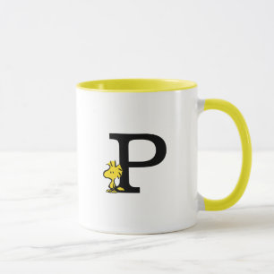 PEANUTS   Woodstock   Monogram P Mug