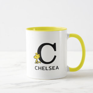Peanuts   Woodstock Name & Monogram C Mug