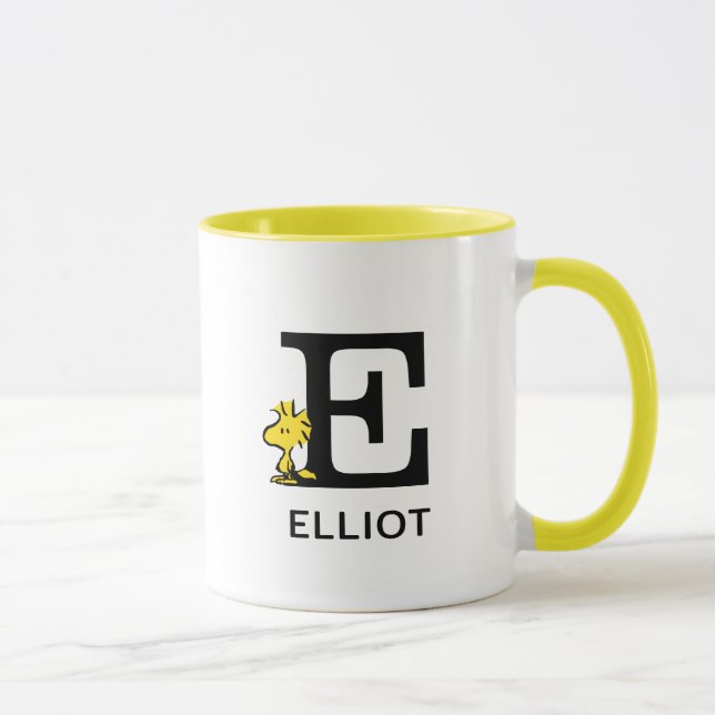 Peanuts | Woodstock Name & Monogram E Mug (Right)