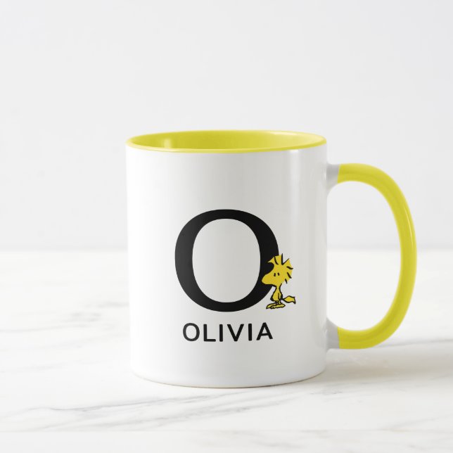 Peanuts | Woodstock Name & Monogram O Mug (Right)