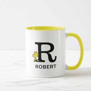 Peanuts   Woodstock Name & Monogram R Mug