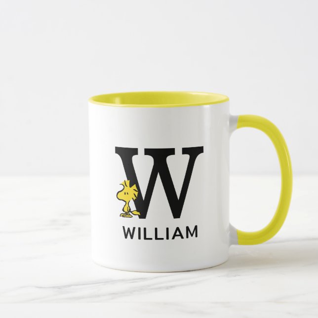 Peanuts | Woodstock Name & Monogram W Mug (Right)