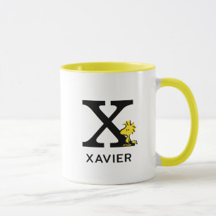 Peanuts   Woodstock Name & Monogram X Mug