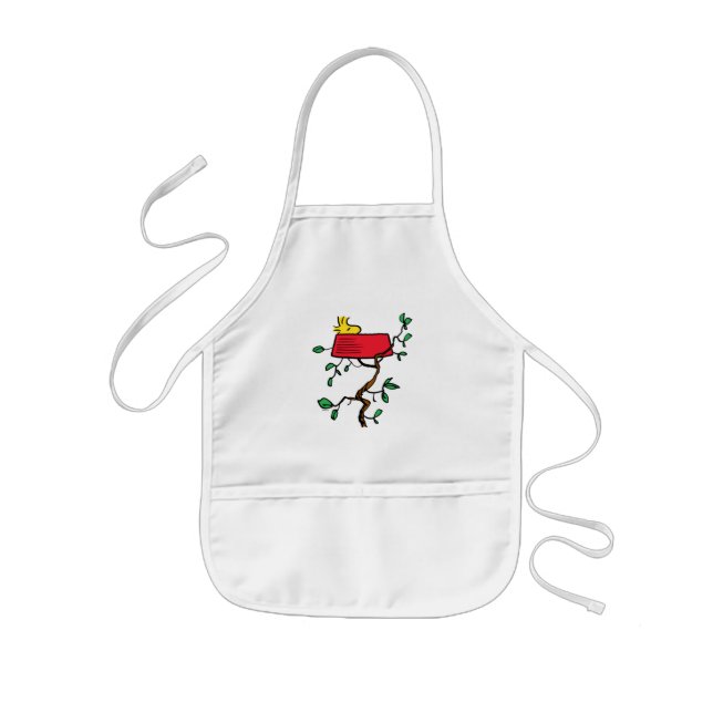 Peanuts | Woodstock Napping in Snoopy's Dish Kids Apron (Front)