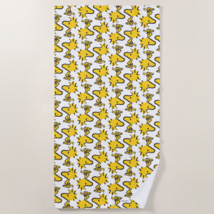 Peanuts   Woodstock Pattern Beach Towel