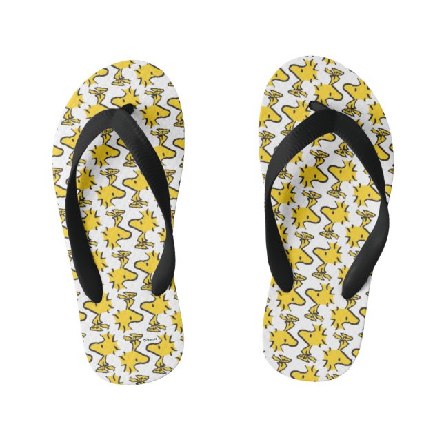 Peanuts | Woodstock Pattern Kid's Thongs (Footbed)