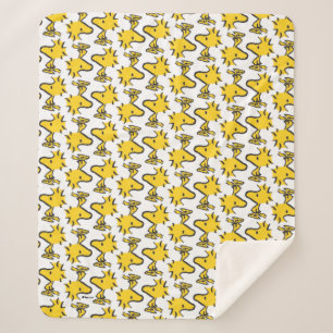 Peanuts   Woodstock Pattern Sherpa Blanket