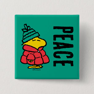Peanuts   Woodstock Puffy Winter Jacket 15 Cm Square Badge