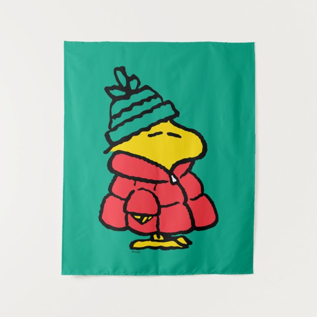 Peanuts | Woodstock Puffy Winter Jacket Tapestry (Front)