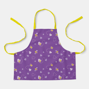 Peanuts   Woodstock Purple Heart Pattern Apron