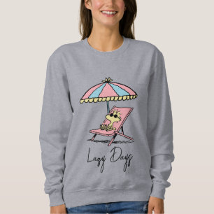 PEANUTS Woodstock Relaxing at the Beach Sweatshirt