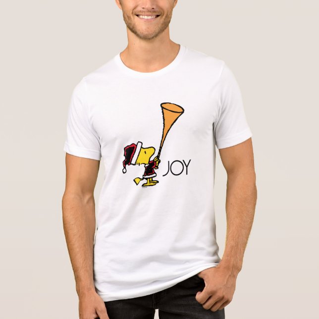 Peanuts | Woodstock Santa Claus Tri-Blend Shirt (Front)