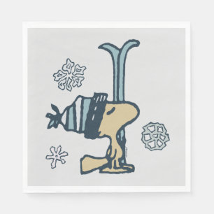 Peanuts Woodstock Ski Pro Napkin