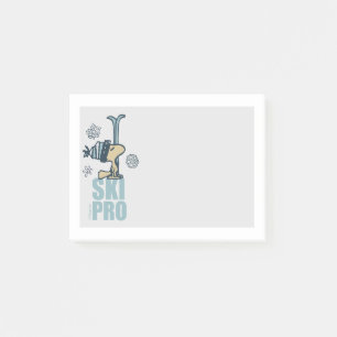 Peanuts   Woodstock Ski Pro Post-it Notes