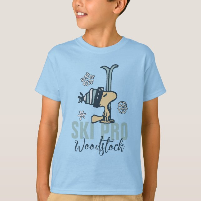 Peanuts | Woodstock Ski Pro T-Shirt (Front)