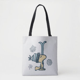 Peanuts   Woodstock Ski Pro Tote Bag