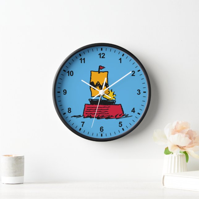 Peanuts | Woodstock Snoopy Dish Sail Boat Clock (Home)