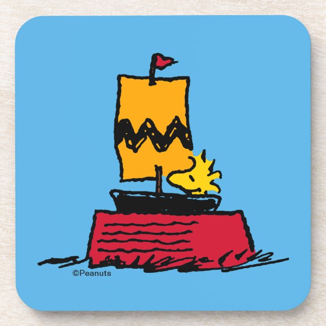 Peanuts | Woodstock Snoopy Dish Sail Boat Coaster (Front)