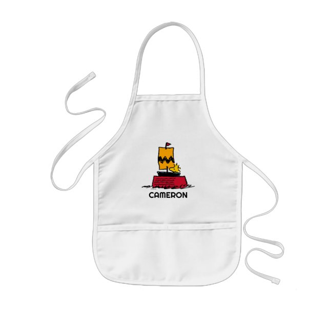 Peanuts | Woodstock Snoopy Dish Sail Boat Kids Apron (Front)