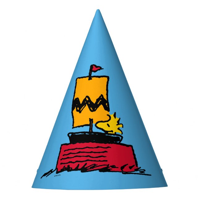 Peanuts | Woodstock Snoopy Dish Sail Boat Party Hat (Front)