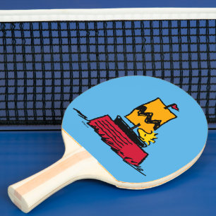 Peanuts   Woodstock Snoopy Dish Sail Boat Ping Pong Paddle