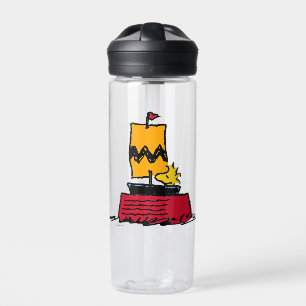 Peanuts Woodstock Snoopy Dish Sail Boat Water Bottle