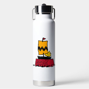 Peanuts Woodstock Snoopy Dish Sail Boat Water Bottle