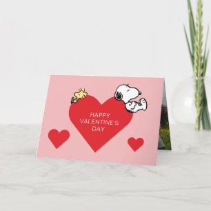 Peanuts Woodstock & Snoopy Valentine Holiday Card