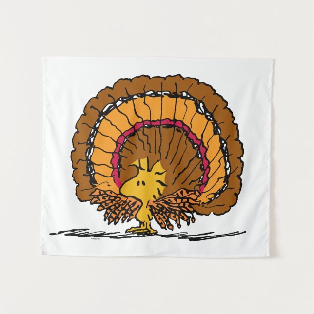 Peanuts | Woodstock Turkey Tapestry (Front (Horizontal))