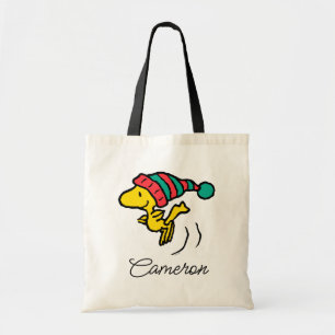 Peanuts Woodstock Winter Beanie Add Your Name Tote Bag