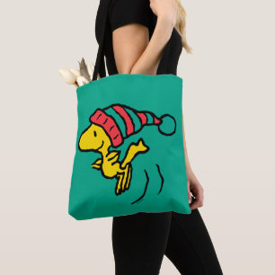 Peanuts Woodstock Winter Beanie Cap Tote Bag