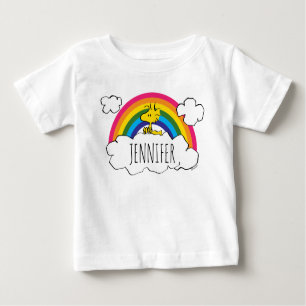 PEANUTS   Woodstock's Rainbow Polka Dots Baby T-Shirt