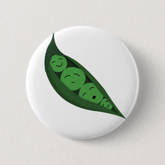 Peapod 6 Cm Round Badge