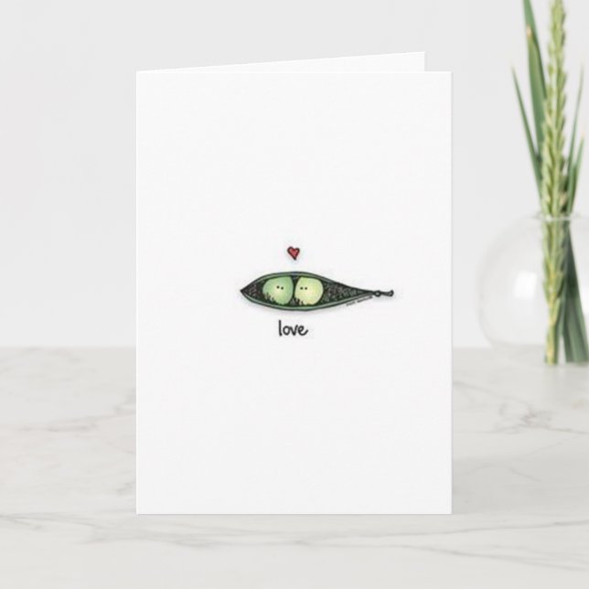 Peapod Love Card (Front)