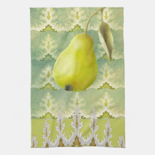 Pear Abstract Tea Towel