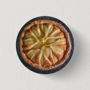 Pear and Almond Tart 3 Cm Round Badge