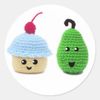 Pear and Cupcake Stickers