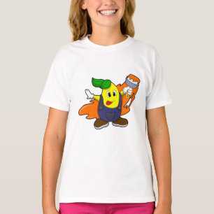 Pear as Painter with Paint brush T-Shirt