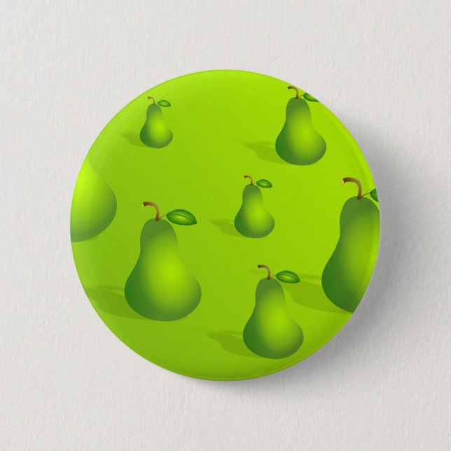 Pear Background 6 Cm Round Badge (Front)