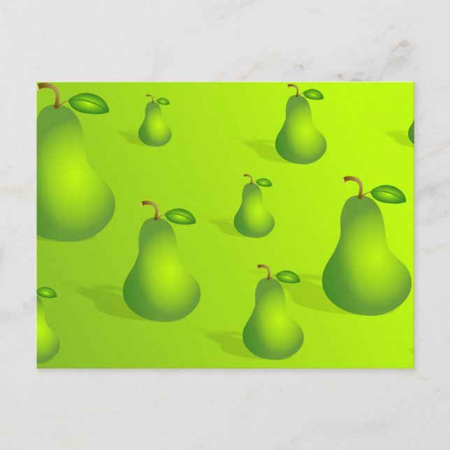 Pear Background Postcard (Front)