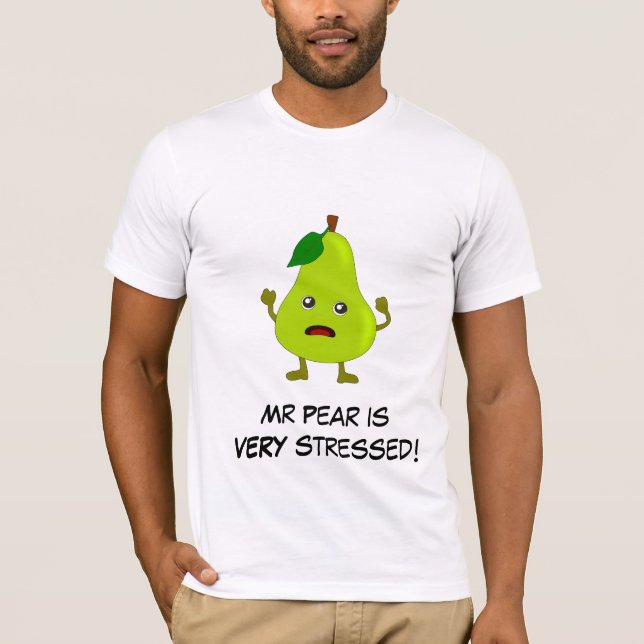 Pear: Bad Fruit Gang with Customisable Slogan T-Shirt (Front)